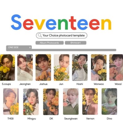 SEVENTEEN - Your Choice - Official Photo card ONESIDE OTHERSIDE