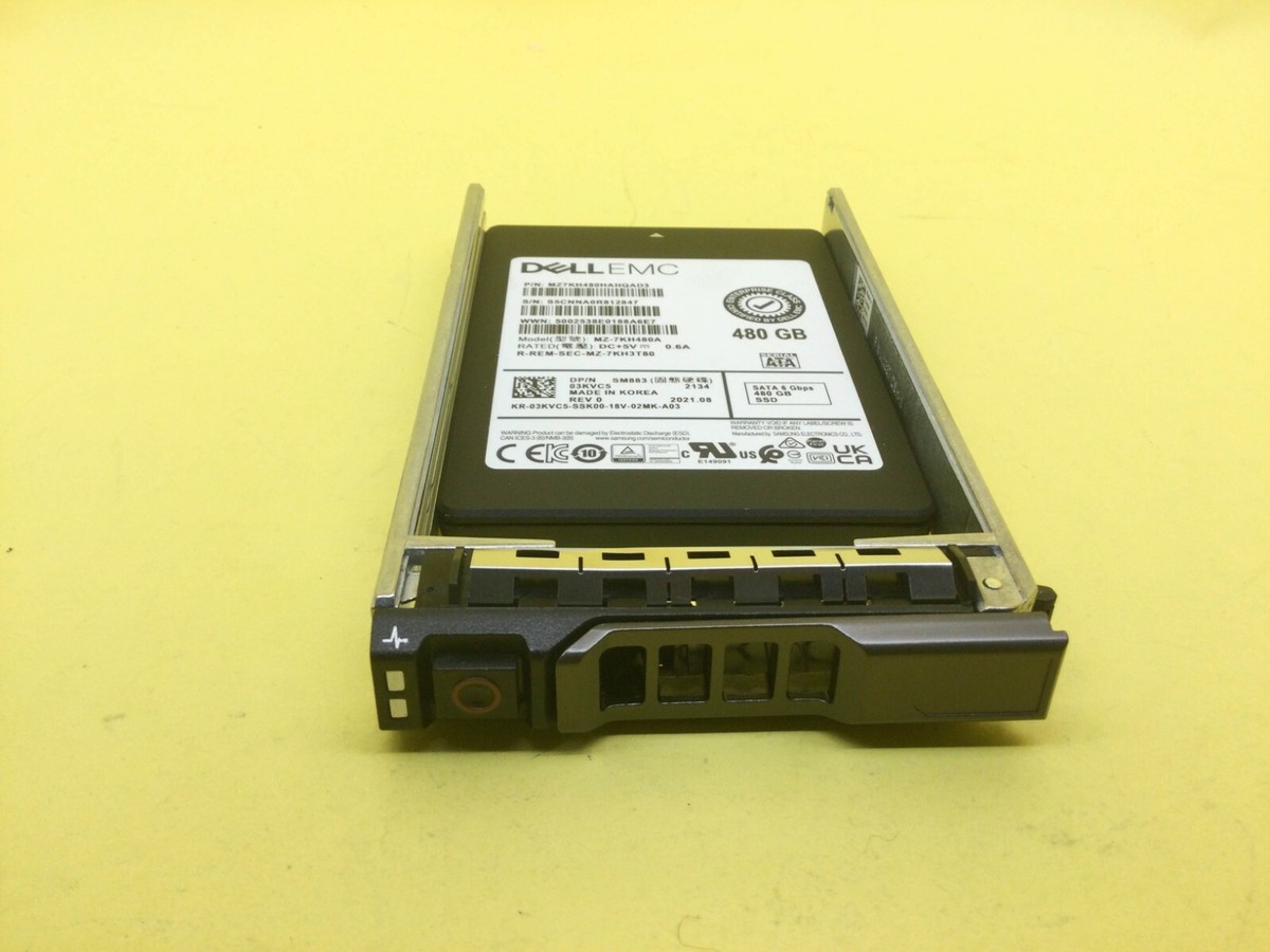 3KVC5 DELL 480GB SATA 6Gbps MIXED USED 2.5in SSD 03KVC5 MZ-7KH480A