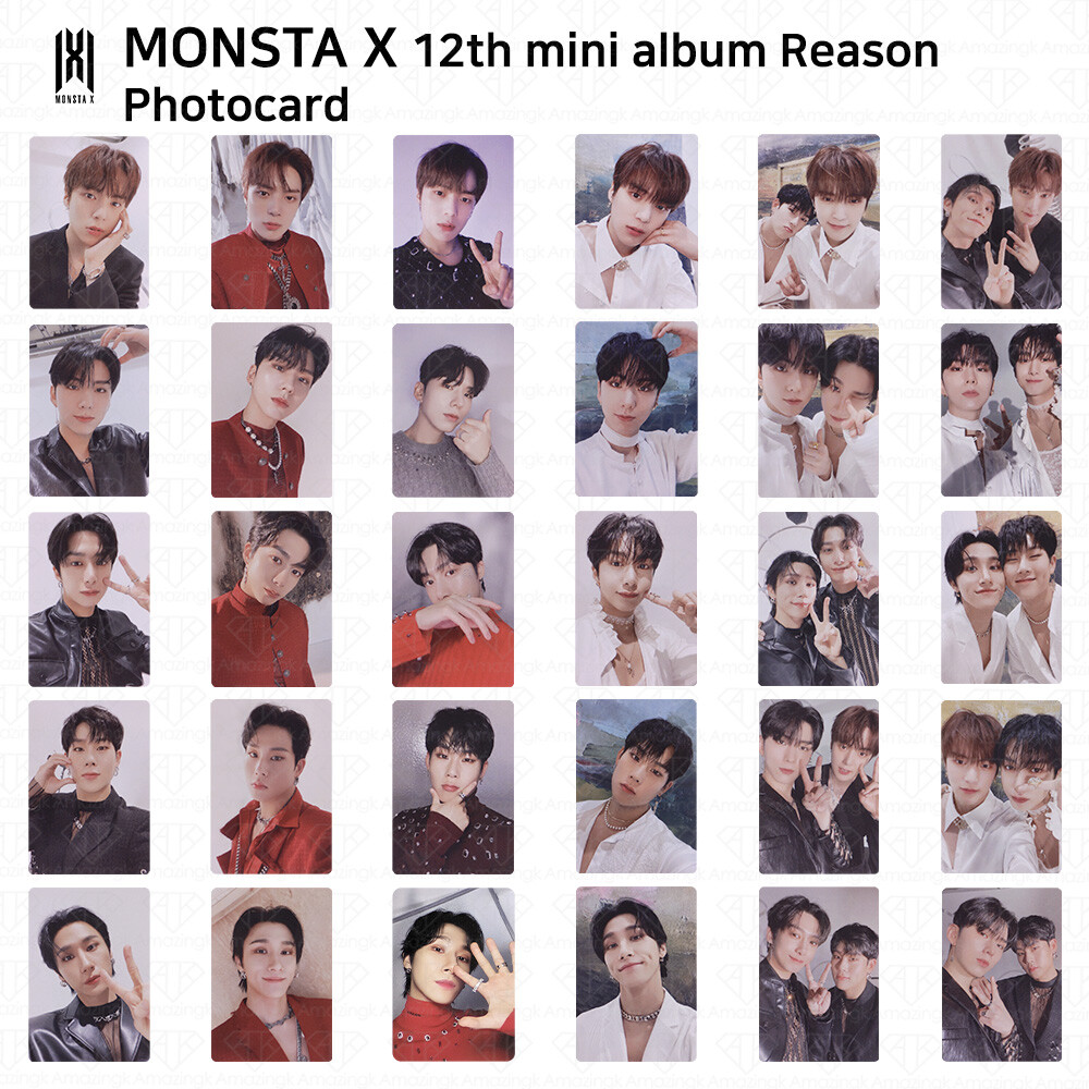 Monsta X 12th Mini Album Reason Official Photocard Each Member