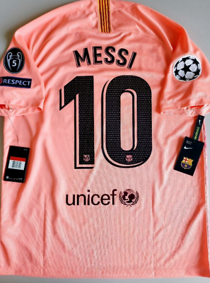 2018/19 Nike FC Barcelona #10 MESSI Third UCL Champions League