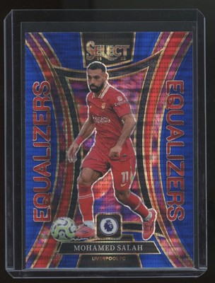 Mohamed Salah 2024-25 Panini Select EPL Blue Pulsar Prizm