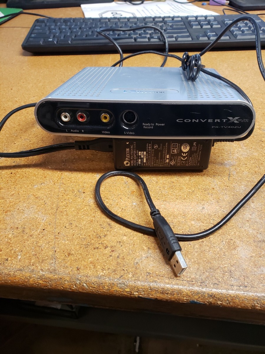 Plextor PX-TV402U ConvertX PVR Personal Video Recorder Power