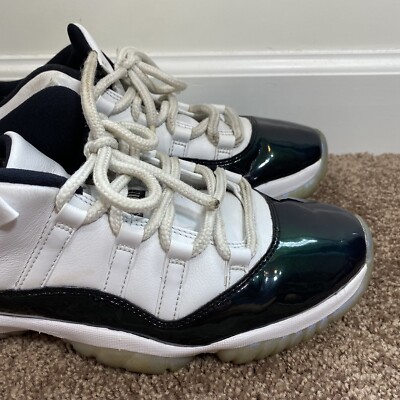 NIKE Air Jordan 11 Retro Low Mens 10.5 Low Emerald Easter Sneakers