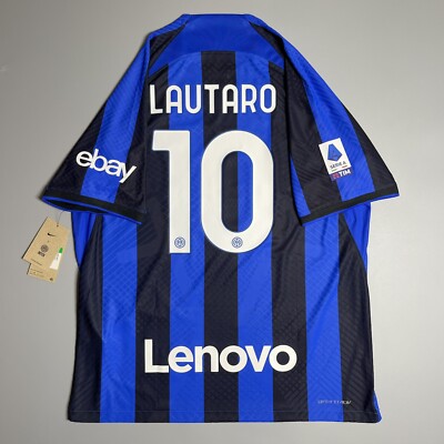 INTER NIKE 2022/2023 SOCCER HOME JERSEY #10 LAUTARO MARTINEZ SIZE
