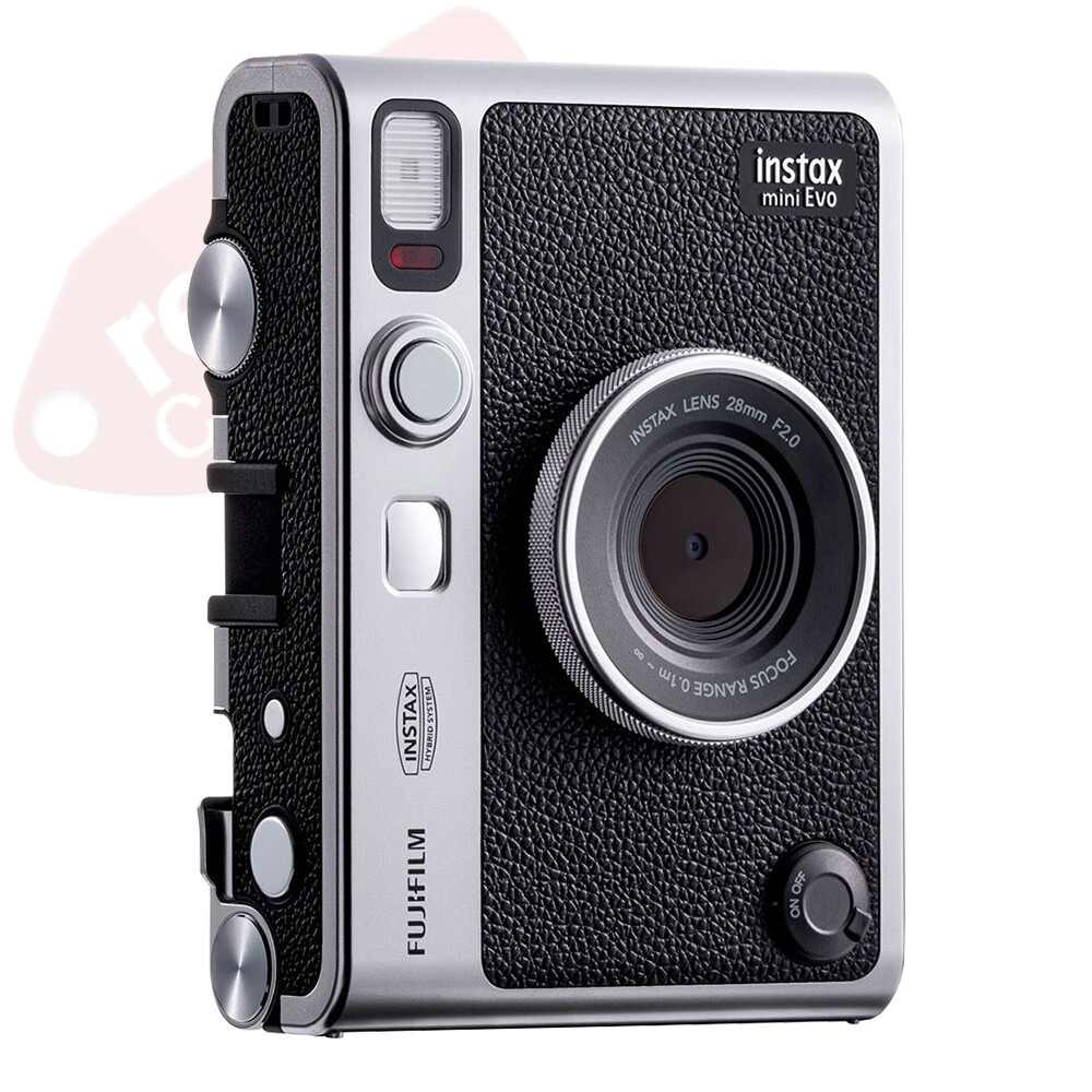 FUJIFILM INSTAX MINI EVO Hybrid Instant Camera Black + 20 Film