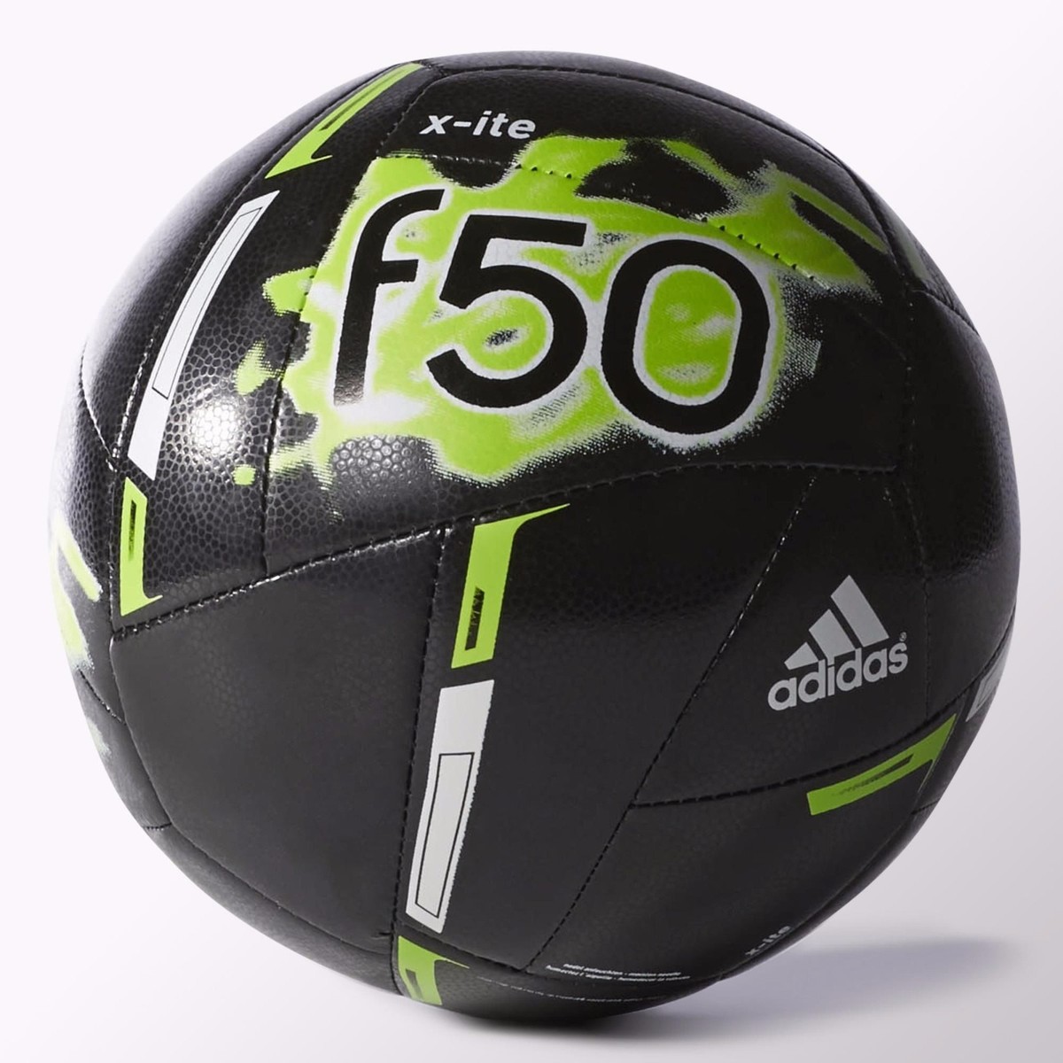 Adidas Performance F50 X-ite Soccer Ball Size 5 Core Black Neon