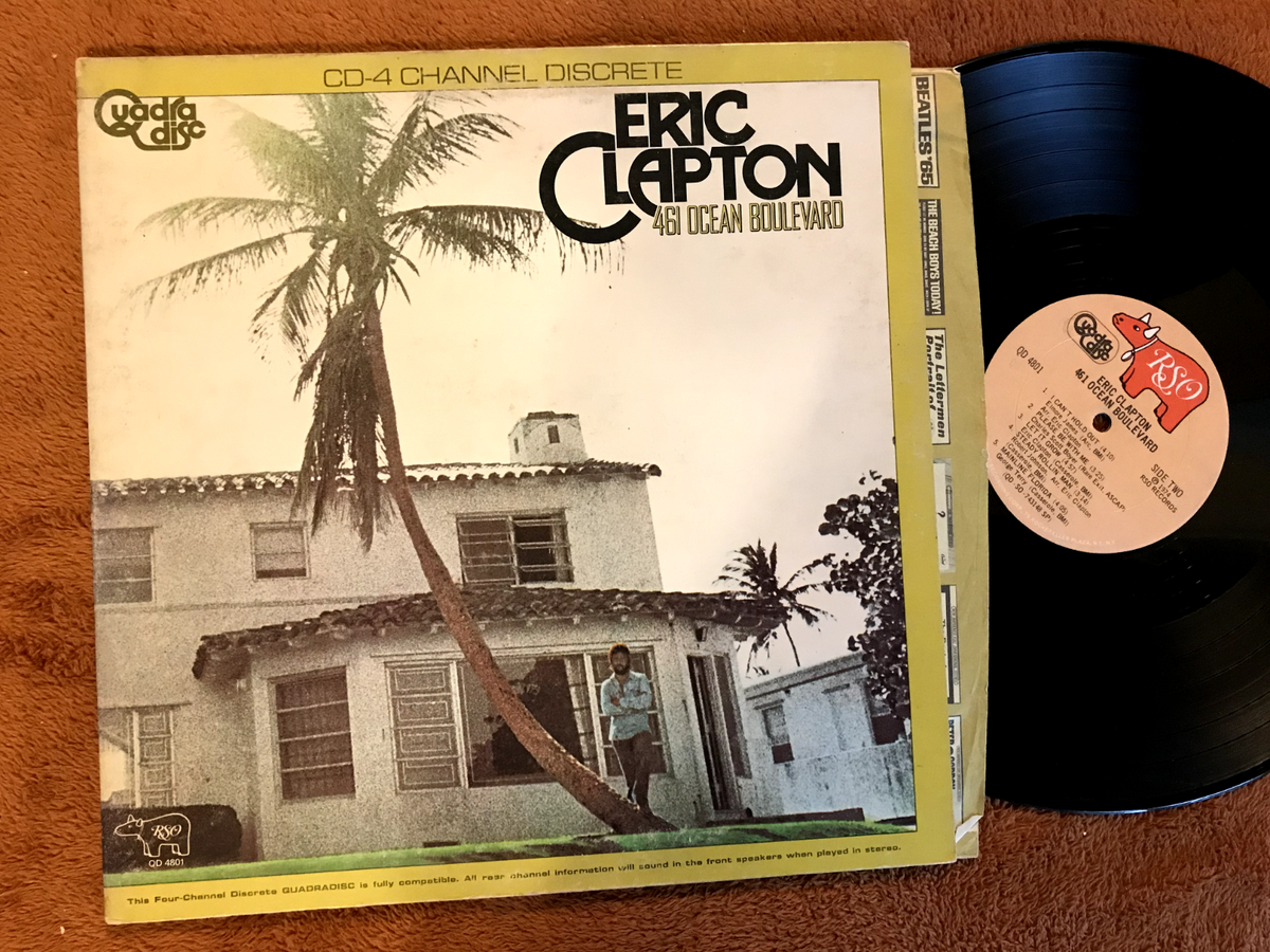 ERIC CLAPTON 461 Ocean Boulevard QUADRADISC LP 1974 RSO QD 4801