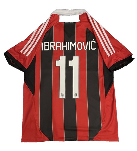 NWT AC Milan 11/12 Home Jersey “Ibrahimovic 11” (Medium) | eBay