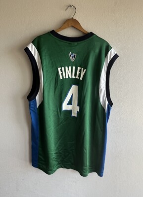 VTG Reebok Dallas Mavericks Michael Finley Jersey Mens Large Sewn