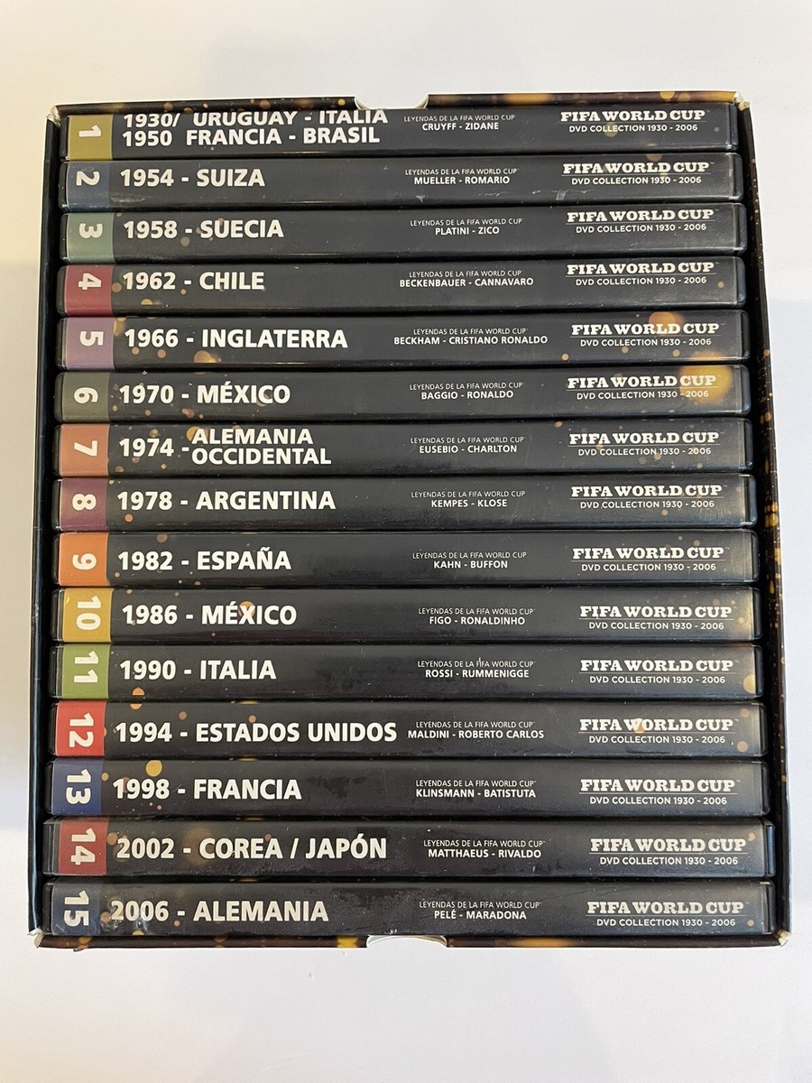 FIFA World Cup DVD Collection 1930-2006 15 Disc Set Complete Nice