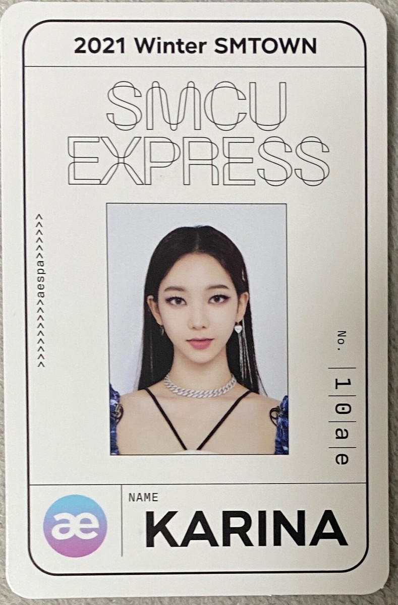 aespa 2021 Winter SMTOWN SMCU Express Official Photocard Pass card