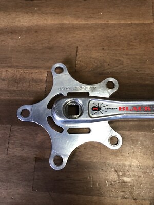 vtg Odyssey Black Widow Crank Set 2 Piece Old School BMX OG 160mm