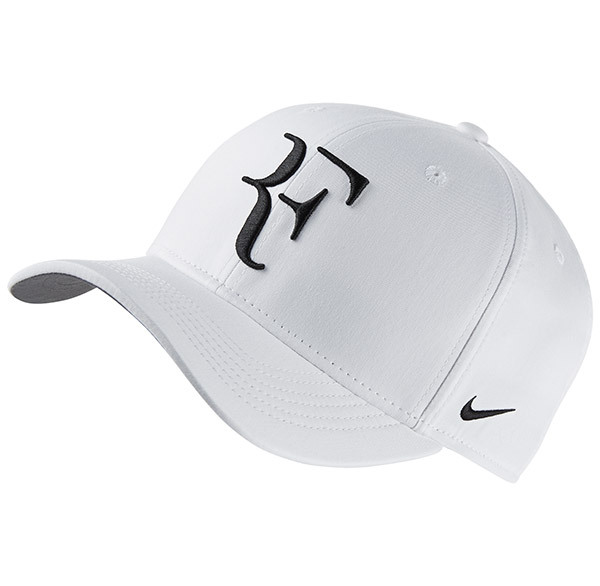 New NIKE AEROBILL ROGER FEDERER Hat RF TENNIS Cap 868579-100 White