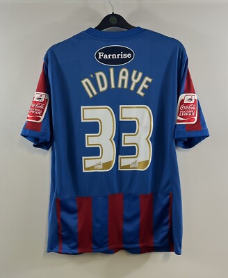 Crystal Palace Matchworn N'Diaye 33 Home Football Shirt 2010/11