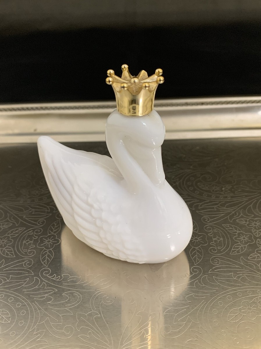 Vintage AVON Royal Swan Bird of Paradise Cologne White