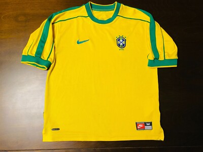 1998-1999 - Brazil Home Jersey - 1998 World Cup - Medium | eBay