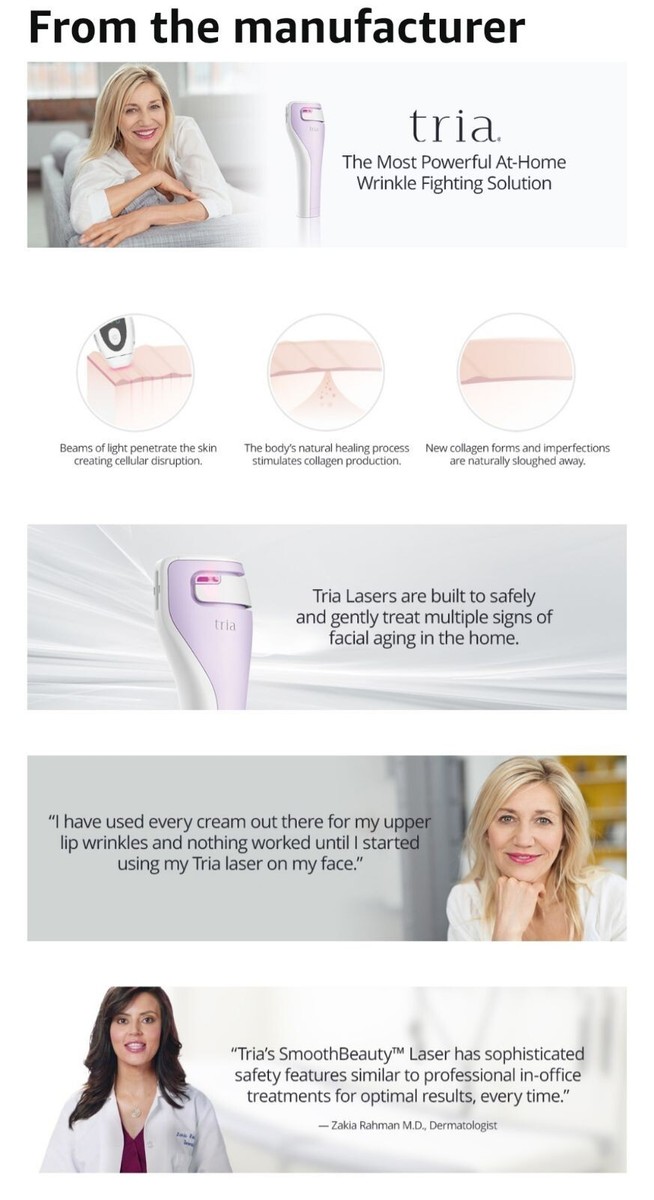 NEW Authentic Tria Age Defying / Smooth Beauty Laser, FDA cleared
