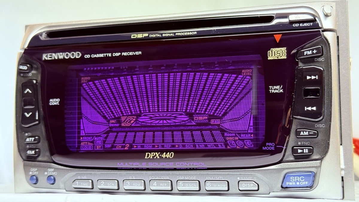 Kenwood DPX-440 2DIN CD Cassette Car Stereo Receiver JDM Japan