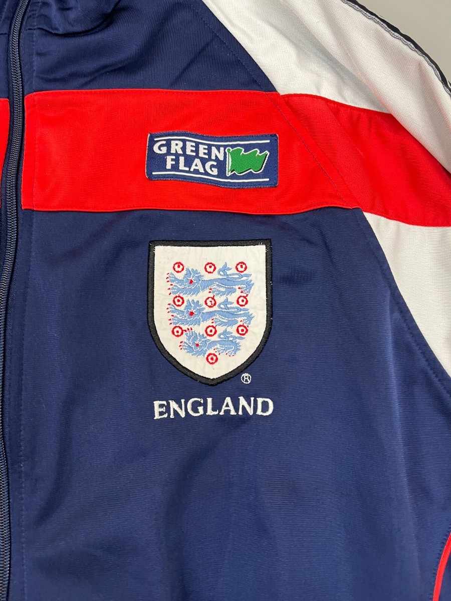 England Umbro Jacket Football Soccer Shirt Training Green Flag