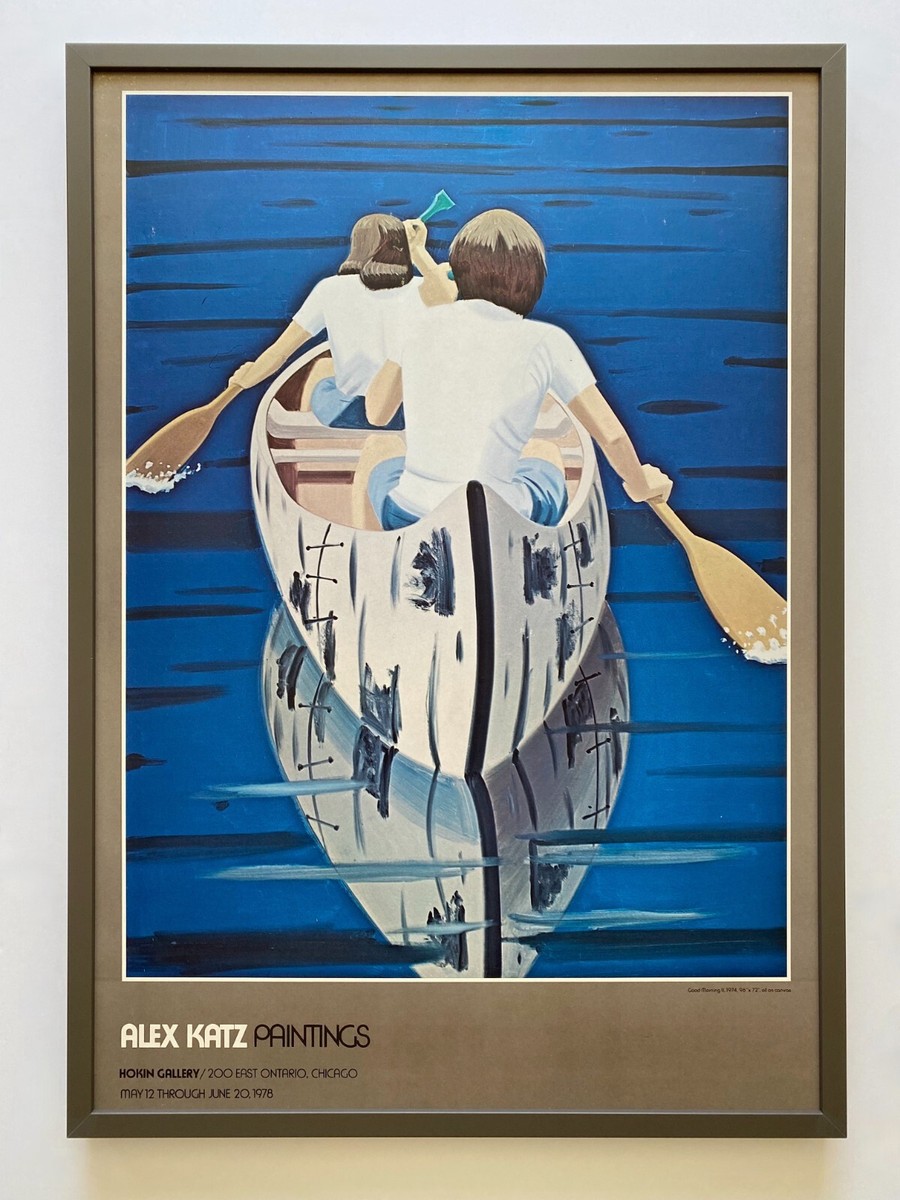 ALEX KATZ RARE 1978 LITHOGRAPH PRINT FRAMED EXHIBIT POSTER 