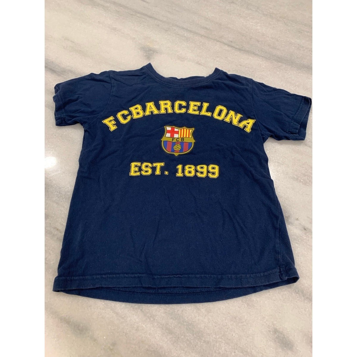 FCB Barcelona Boys 1889 Shirt Dark Blue Soccer Futbol Size 10 | eBay