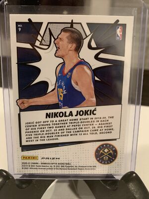 Nikola Jokic 2020-21 Panini Donruss Optic My House #9 SILVER HOLO