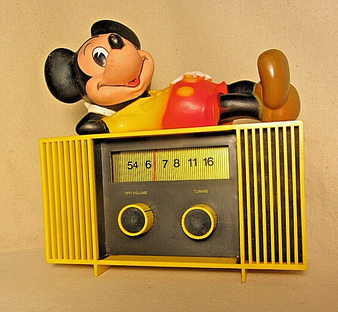 VTG DISNEY 1960S MICKEY MOUSE HI-FI RADIO AM TABLETOP 9V CONCEPT