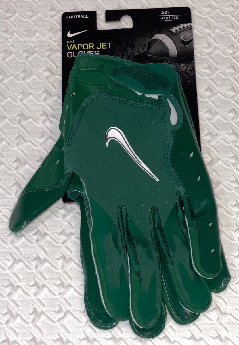 NIKE Vapor Jet 6.0 Skill Players Green White Football Gloves NEW