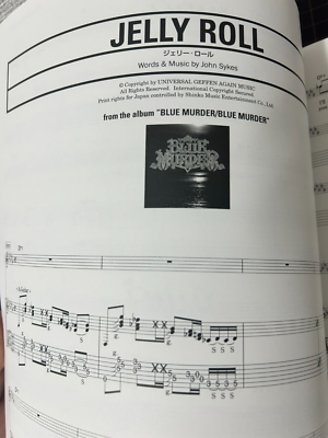 John Sykes Collection Guitar Score TAB Japanese Sheet Music Book