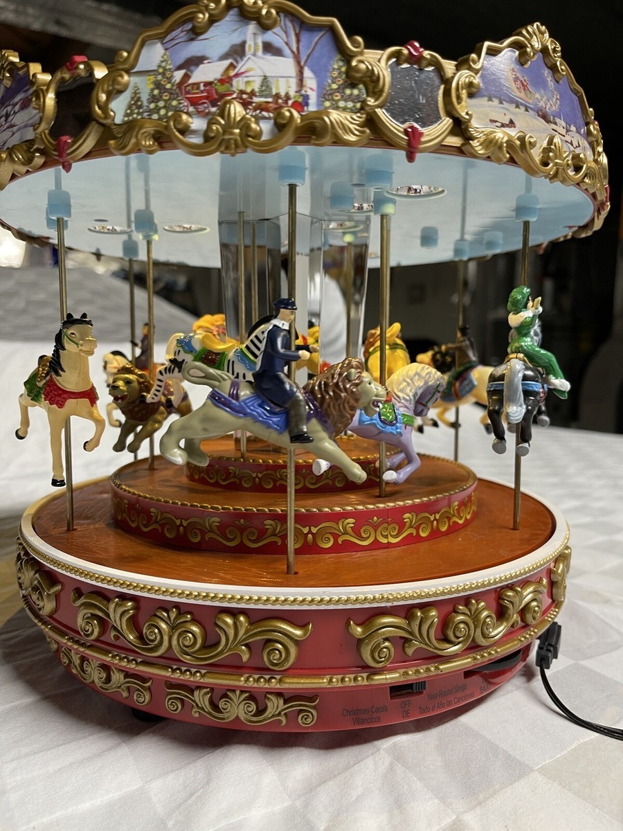 Mr christmas Triple Decker Carousel, Works Great, Led Lights , 50