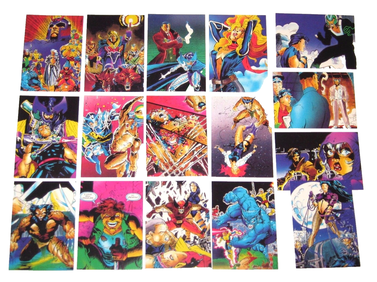 1991 X-MEN COMIC IMAGES BASE 90 CARD SET MARVEL JIM LEE WOLVERINE