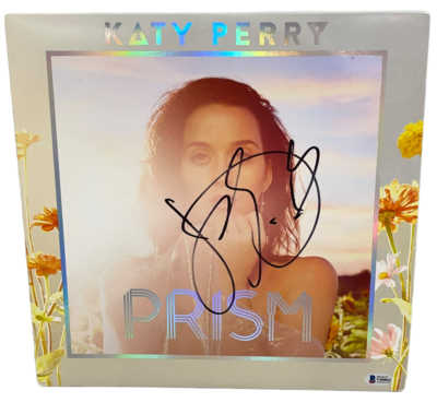 KATY PERRY SIGNED PRISM ALBUM VINYL AUTHENTI AUTOGRAPH BECKETT COA