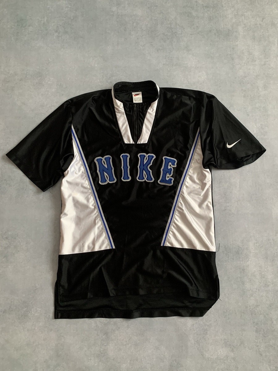 RARE Retro Nike Jersey 90s Vintage Oversized T-Shirt S black | eBay