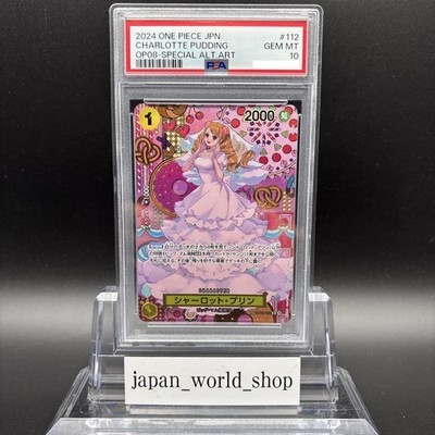 PSA 10 Charlotte Pudding OP03-112 SP Alt Art Two Legends OP-08 ONE