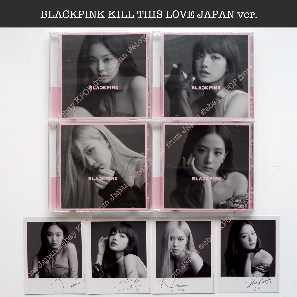 BLACKPINK KILL THIS LOVE JP version CD Official photocard Jisoo