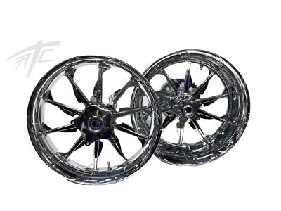 NINJA STOCK SIZE CHROME TORNADO WHEELS 2012-2020 KAWASAKI NINJA ZX