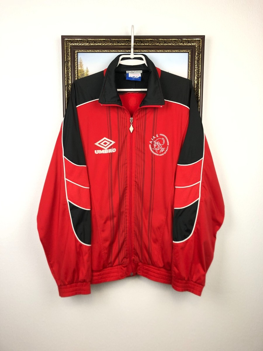 Vintage 90's Umbro Ajax Amsterdam Football Jacket Soccer Track Top