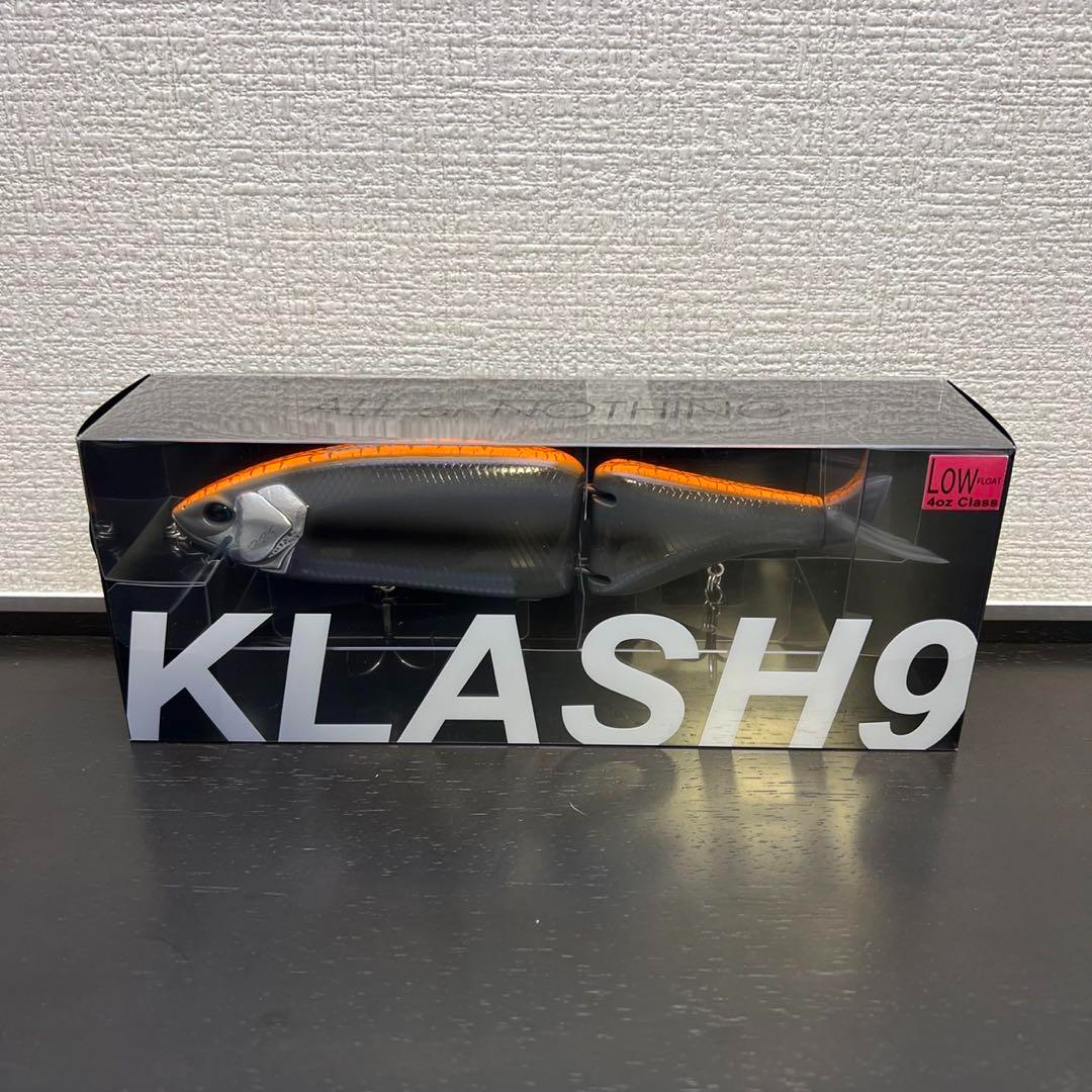 DRT KLASH9 CRACK WORK ORANGE Color 4oz Big Swimbait Low Float NEW