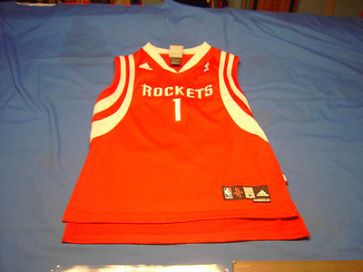 NBA McGRADY #1 Houston ROCKETS Adidas Sleeveless Jersey Sz Boys M