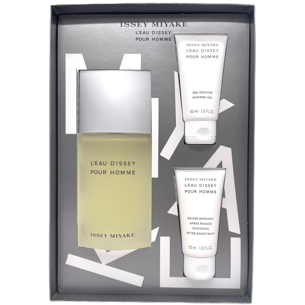 Issey Miyake L'Eau D'Issey Men 3 Piece Set (4.2 oz EDT + 1.6 oz