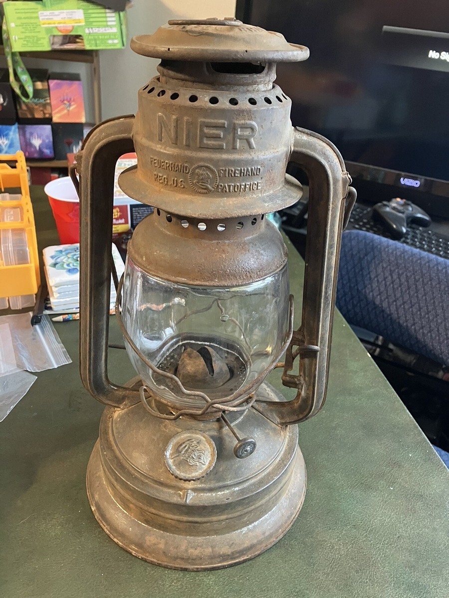 Antique NIER FEUERHAND NR 280 Oil Lantern Germany Lantern / Clear