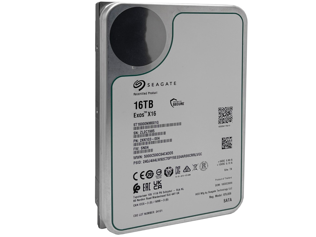 Seagate Exos X16 ST16000NM001G 16TB 512E SATA 6Gb/s 3.5