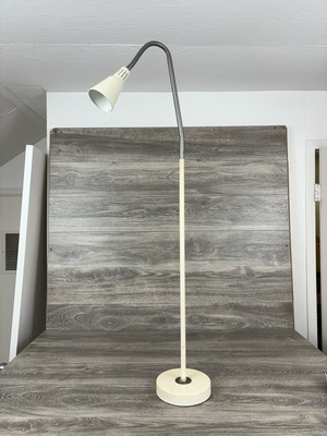 IKEA Kvart Black Gooseneck Floor Lamp Light FlexiblE Read NO