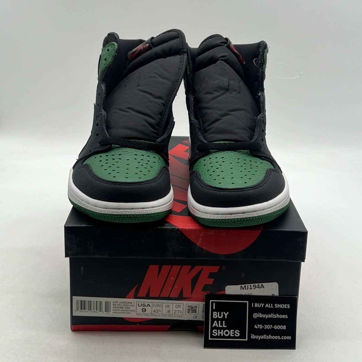 Size 9 - Jordan 1 Retro OG High Pine Green 2.0 for sale online | eBay