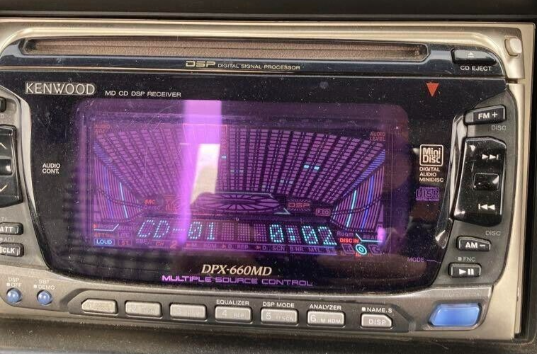 KENWOOD DPX-660MD MD CD Receiver Car Audio Graphic equalizer