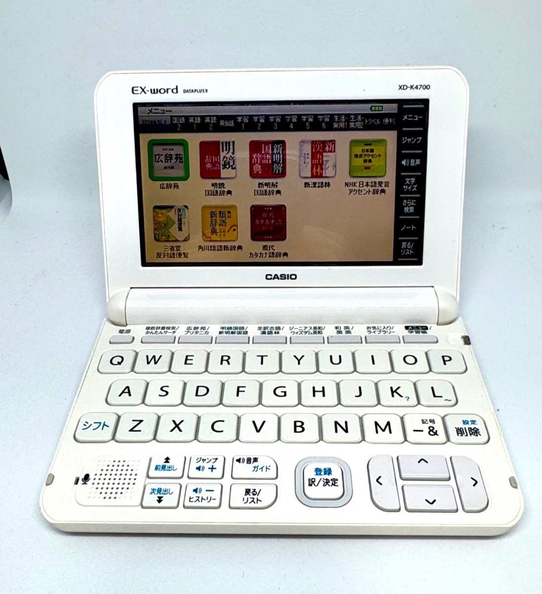 CASIO Electronic Dictionary EX-word XD-K4700 DATAPLUS9 White w
