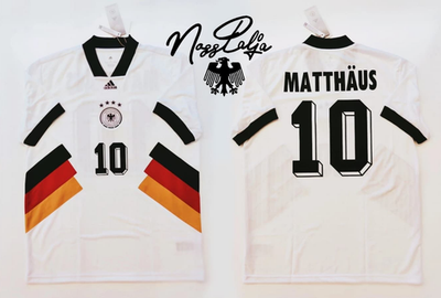 Germany Matthaus Official Adidas Icon 90s Jersey Shirt Reissue