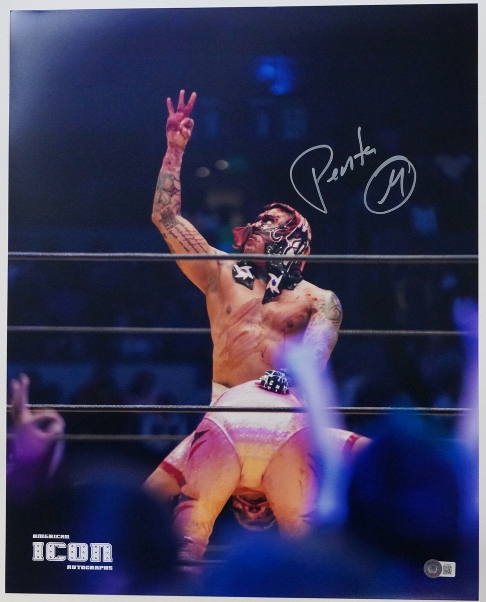 Penta Pentagon Jr. Signed 16x20 Photo BAS COA WWE AEW Lucha Libre