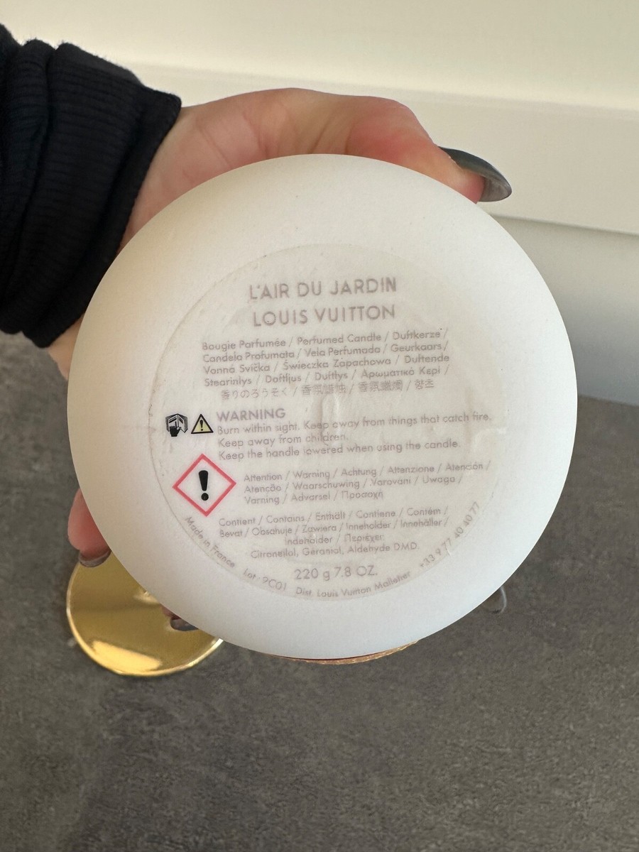 NIB AUTH LOUIS VUITTON L'AIR DU JARDIN FRAGRANCE CANDLE | eBay