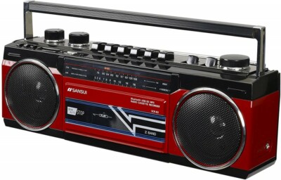 SANSUI Bluetooth Radio Cassette Recorder SCR-B2 Red From Japan | eBay